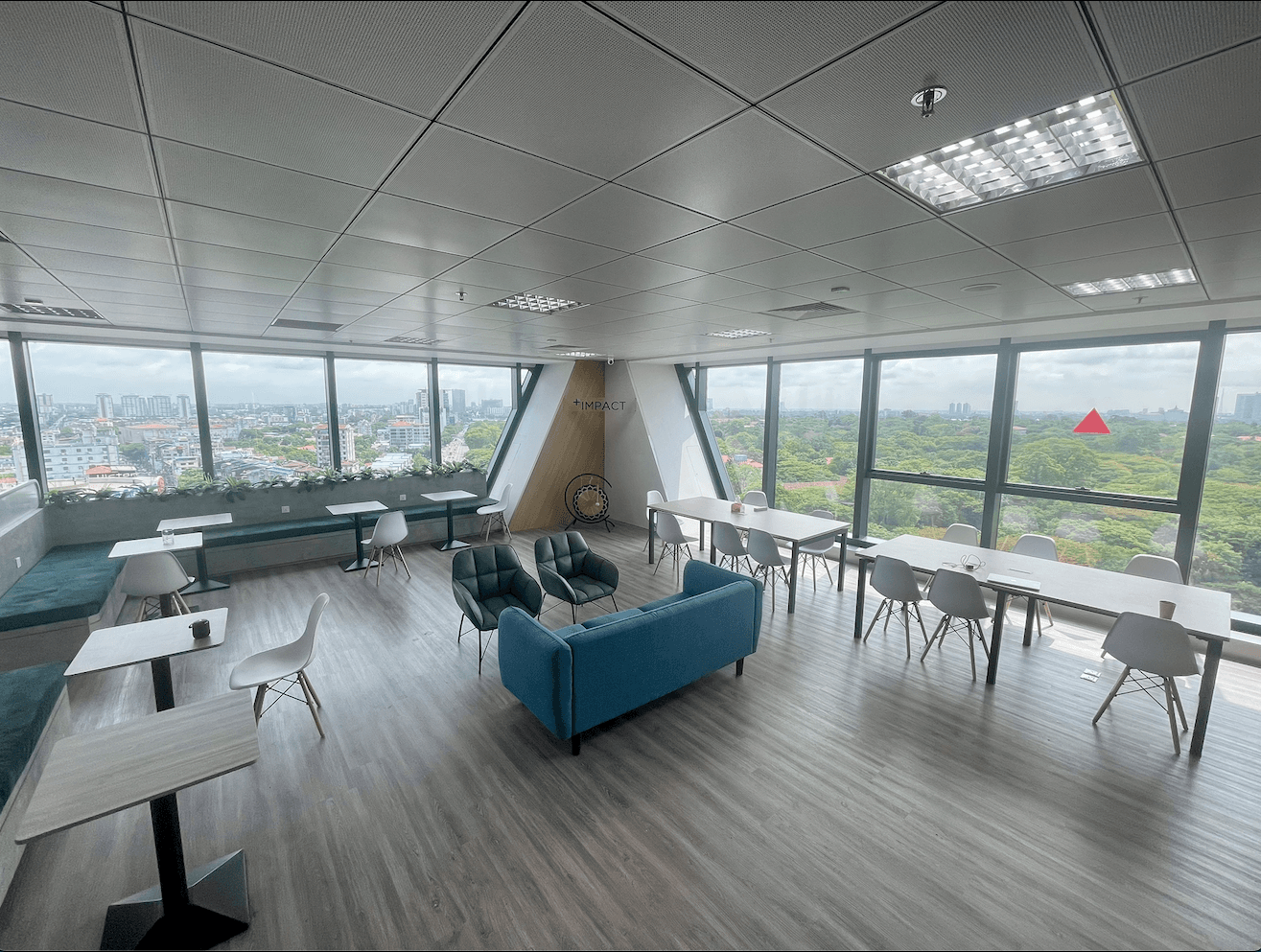 IMPACT Yangon Office - Open workspace with city views